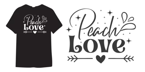 Keuken spatwand met foto Peach love motivational tshirt design, Self Love typography design, Positive quote, Inspirational Shirt Design Bundle, Strong Woman quote design, Sublimation  © virtunex