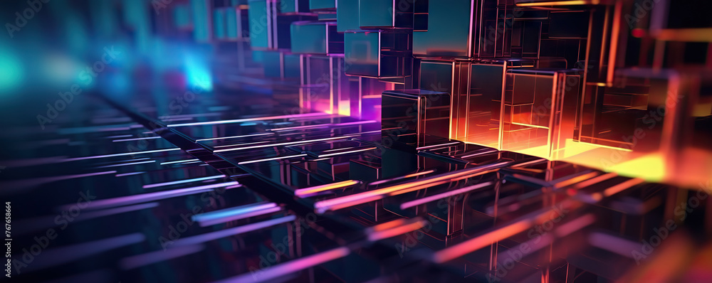 Poster digital background. can be used in the description of network abilities, technological processes, di