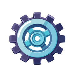 Gear setting machine isolated icon vector illustrat