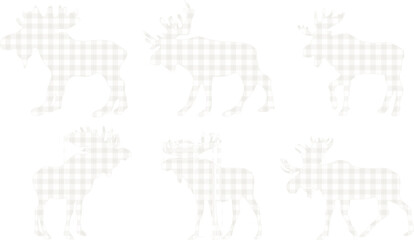 Adobe Illustrator Artwork vector sketch illustration design silhouette of a deer with long antlers