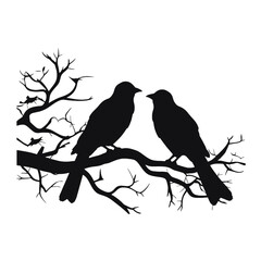 A bird sitting on top of a tree branch