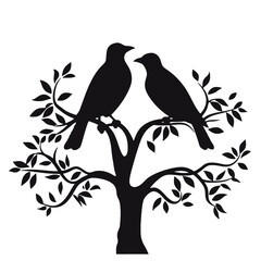 A bird sitting on top of a tree branch