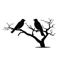 A birds sitting on top of a tree branch