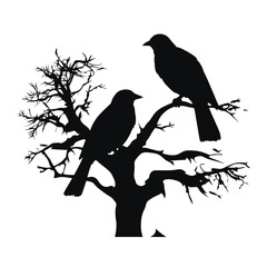 A birds sitting on top of a tree branch