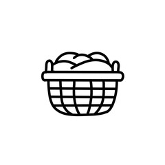 Laundry basket icon