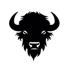 silhouette  of American bison, or buffalo © vectorcyan