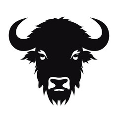 silhouette  of American bison, or buffalo