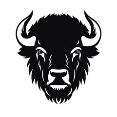 silhouette  of American bison, or buffalo