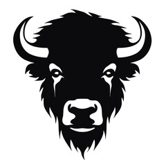 silhouette  of American bison, or buffalo