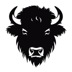 silhouette  of American bison, or buffalo