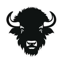 silhouette  of American bison, or buffalo