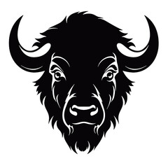 vector illustration tattoo - bison