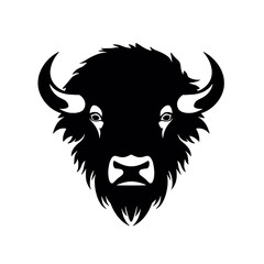vector illustration tattoo - bison