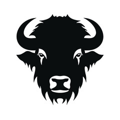 vector illustration tattoo - bison