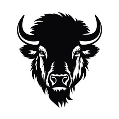 vector illustration tattoo - bison