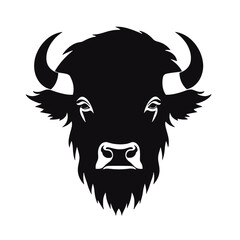 vector illustration tattoo - bison
