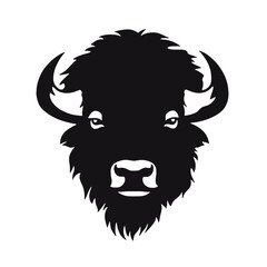 Fototapeta premium Buffalo - American Bison Silhouette 