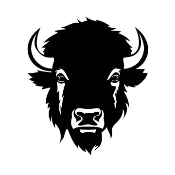 vector illustration tattoo - bison