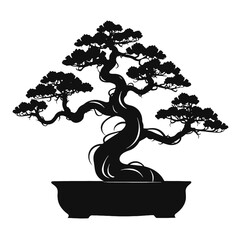 Bonsai tree Silhouette 