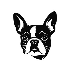 boston terrier Silhouette 