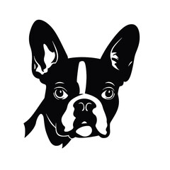boston terrier Silhouette 