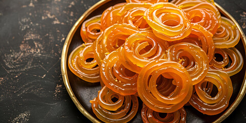 Jalebi sweet dish served in a bowl.
