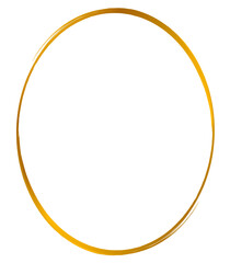 Oval gold frame 