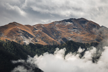 breathtaking views in Tusheti - in one of the most beautiful regions of Georgia. Autumn colors add...