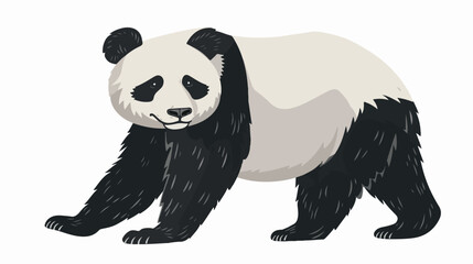 Panda isolated on white background