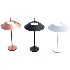 table lamp isolated on white background, room lamp, 3D illustration, cg render