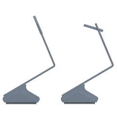 table lamp isolated on white background, room lamp, 3D illustration, cg render