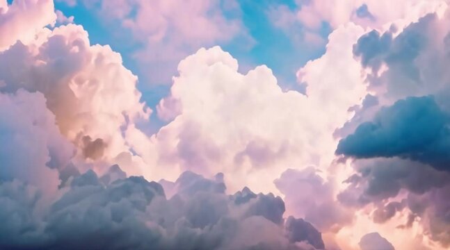 Watercolor Sky Clouds Motion Animation