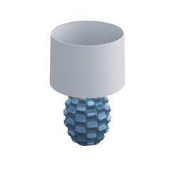 table lamp isolated on transparent background, room lamp, 3D illustration, cg render
