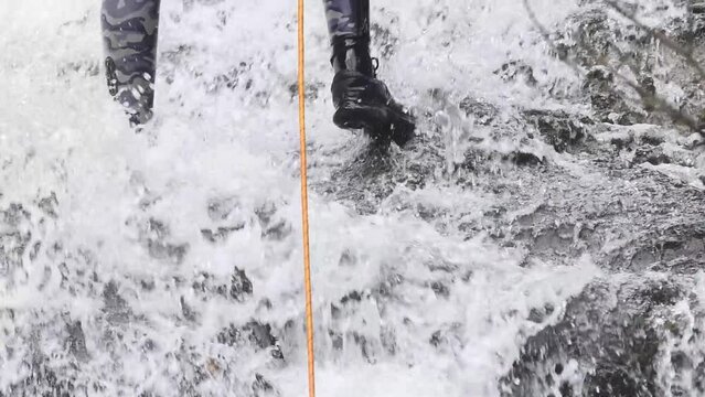 Bold Canyon Descent: A Canyoning Trek Through Turbulent Waters