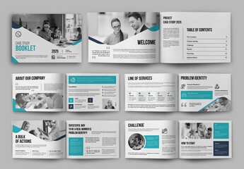 Project Case Study Template Brochure Layout