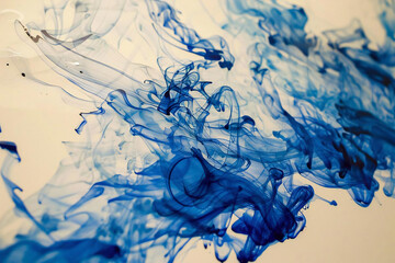 blue ink background material, Generative AI