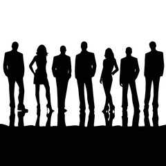 business people silhouette