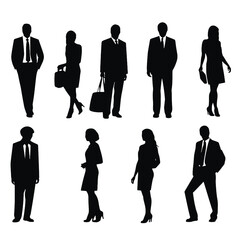 business people silhouette