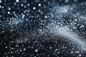 Silver sparkling background material, Generative AI