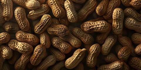 Peanuts in their shells texture background with peanuts, Nuts on the local market in sahara desert, Nuts on the local market in sahara desert - obrazy, fototapety, plakaty