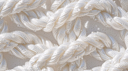 Abstract background with white pearly braids