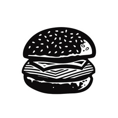 Burger Silhouette   