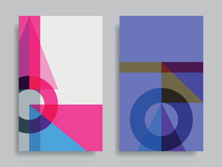 Geometric abstract backgrounds.
