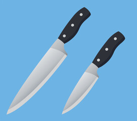 Flat illustration of kitchen knife - 767680405