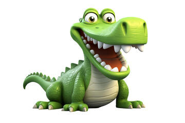 3D cartoon animal Crocodile