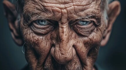 Portrait of a Weathered Elderly Man with Character