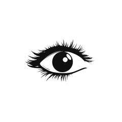 eye of the girl Silhouette 