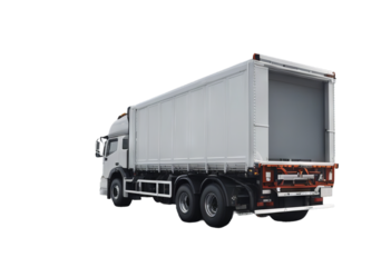 truck tarpaulin color white render d transport industrial shipping cargo nobody copy space tractor lorry service container heavy freight isolated industry vehicle delivery