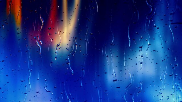 Abstract background with falling rain animation