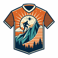 Badge Logo Vintage Sport Climbing Adventure for your logo minimalist